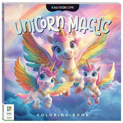 Kaleidoscope Coloring Book: Unicorn Magic, Häftad