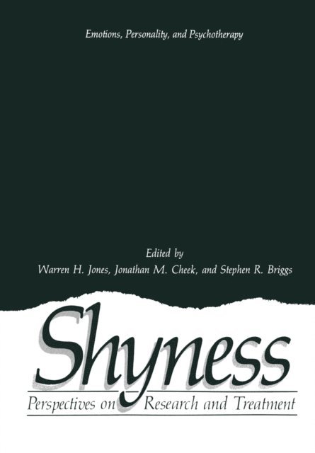 Stephen R. Briggs, Jonathan M. Cheek, Warren H. Jones - Shyness, E-bok