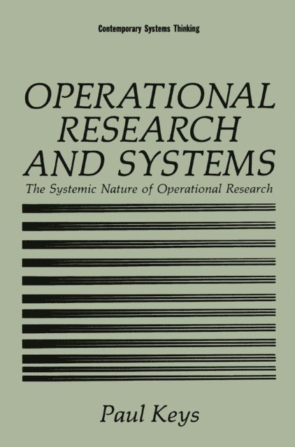 Paul Keys - Operational Research and Systems, E-bok