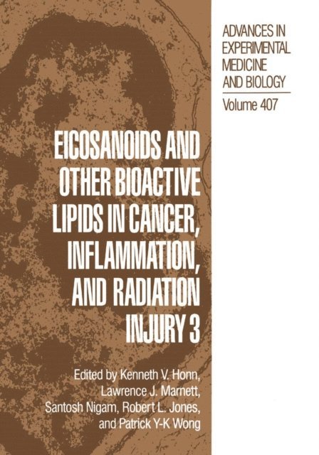 Patrick Y-K Wong, Robert L. Jones, Santosh Nigam, Lawrence J. Marnett, Kenneth V. Honn - Eicosanoids and other Bioactive Lipids in Cancer, Inflammation, and Radiation Injury 3, E-bok