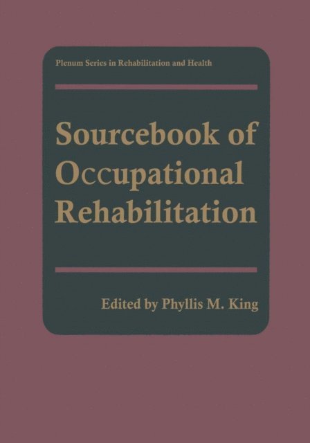 Phyllis M. King - Sourcebook of Occupational Rehabilitation, E-bok