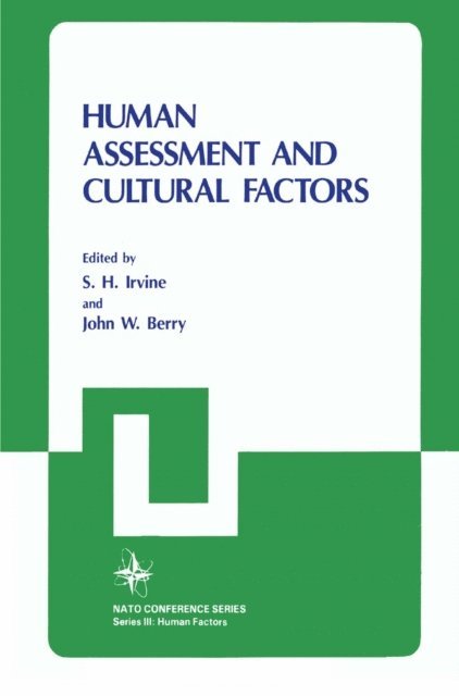 S.H. Irvine, John W. Berry - Human Assessment and Cultural Factors, E-bok