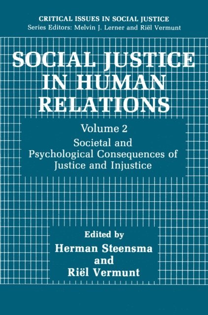 Riel Vermunt, Herman Steensma - Social Justice in Human Relations Volume 2, E-bok