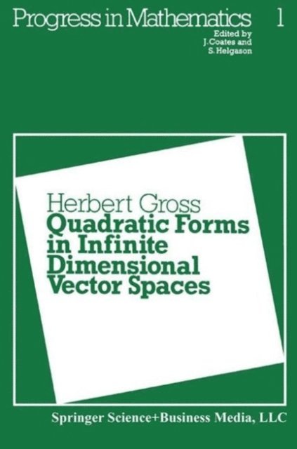 H. Gross - Quadratic Forms in Infinite Dimensional Vector Spaces, E-bok