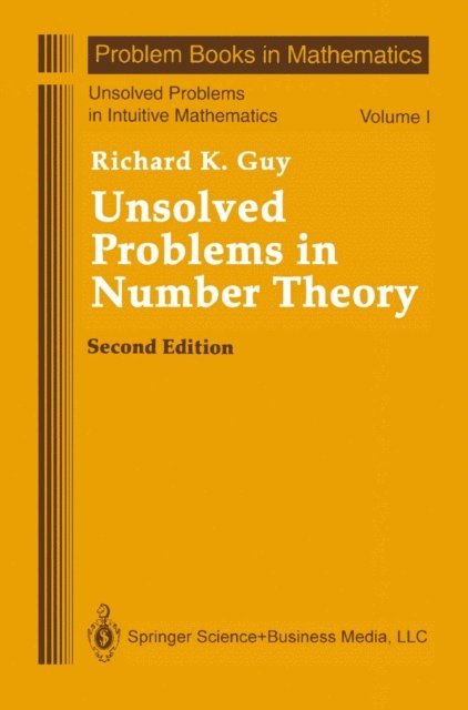 Richard Guy - Unsolved Problems in Number Theory, E-bok