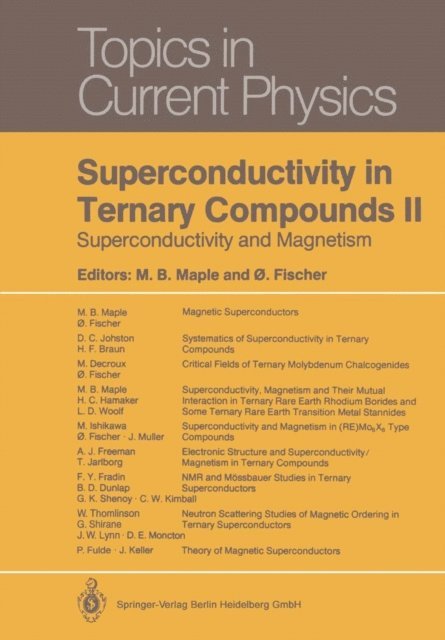 Merrill B. Maple - Superconductivity in Ternary Compounds II, E-bok
