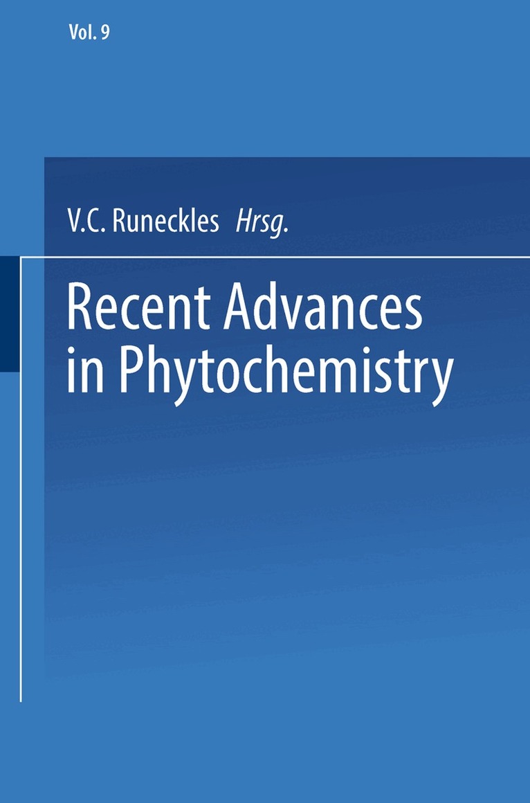 V. C. Runeckles - Recent Advances in Phytochemistry, Häftad