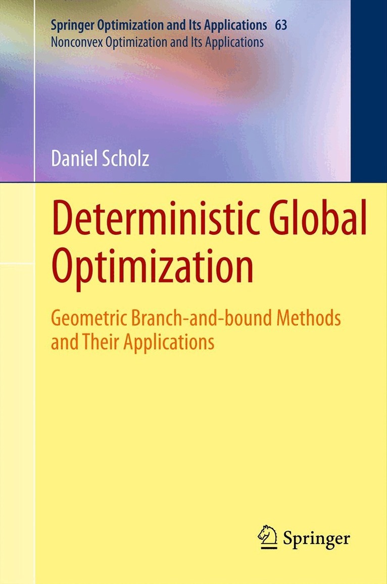 Daniel Scholz - Deterministic Global Optimization, Häftad