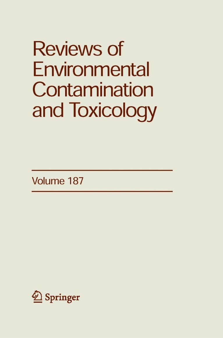 George Ware - Reviews of Environmental Contamination and Toxicology 187, Häftad