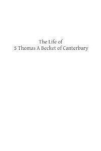 Hope, Brother Hermenegild Tosf - The Life of S Thomas A Becket of Canterbury, Häftad. Tillgänglighet: Lägg i varukorg