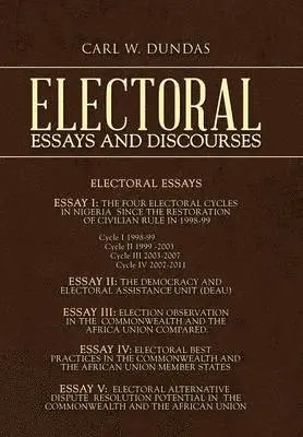 Carl W Dundas - Electoral Essays and Discourses, Inbunden. Tillgänglighet: Lägg i varukorg