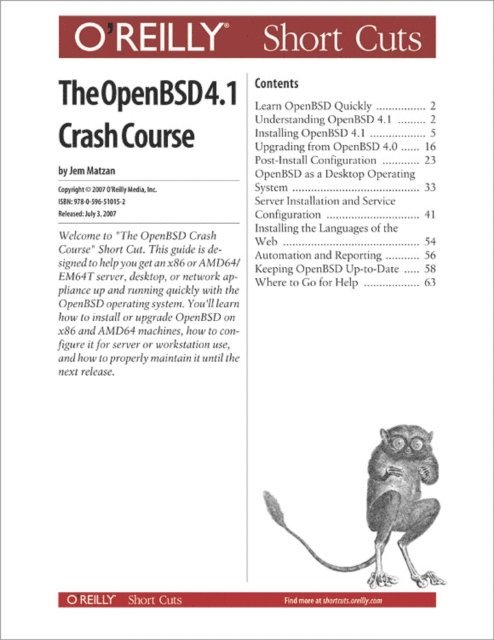 Jem Matzan - OpenBSD 4.0 Crash Course, E-bok. Tillgänglighet: Lägg i varukorg