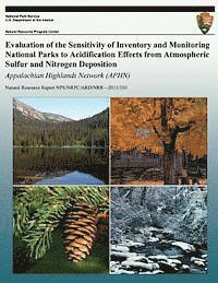 Evaluation of the Sensitivity of Inventory and Monitoring National Parks to Acidification Effects from Atmospheric Sulfur and Nitrogen Deposition: App