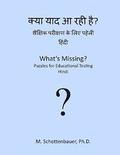 What's Missing? Puzzles for Educational Testing: Hindi