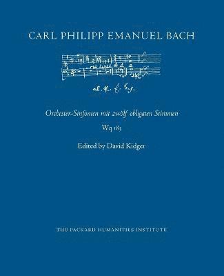 Carl Philipp Emanuel Bach, David Kidger - Orchester-Sinfonien mit zwölf obligaten Stimmen Wq 183, Häftad