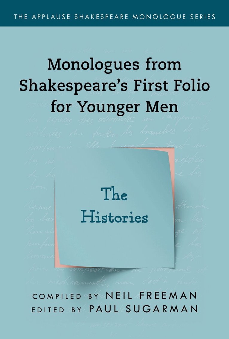 Paul Sugarman - Monologues from Shakespeare’s First Folio for Younger Men, Häftad