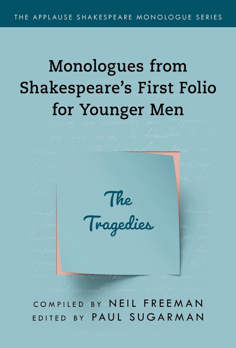 Paul Sugarman - Monologues from Shakespeare’s First Folio for Younger Men, Häftad