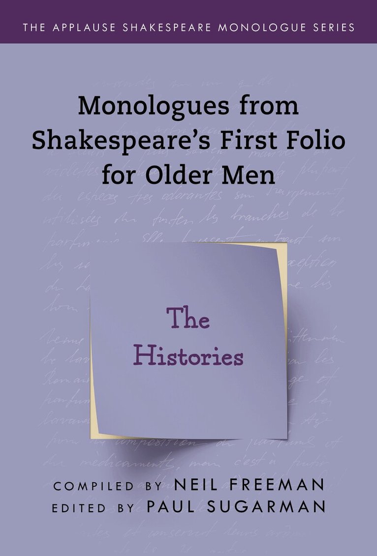 Paul Sugarman - Monologues from Shakespeare’s First Folio for Older Men, Häftad