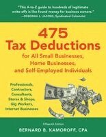 Bernard B Kamoroff - 475 Tax Deductions for All Small Businesses, Home Businesses, and Self-Employed Individuals, Häftad. Tillgänglighet: Kommande