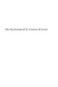 D. H. S. Nicholson, Brother Hermenegild Tosf - The Mysticism of St. Francis of Assisi, Häftad