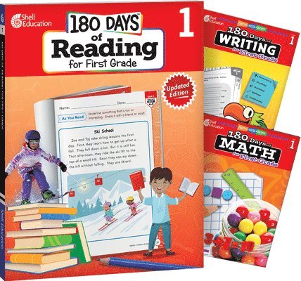 Multiple Authors, Jodene Lynn Smith - 180 Days(tm) Reading, Writing and Math for Grade 1: 3-Book Set: Practice, Assess, Diagnose, Häftad