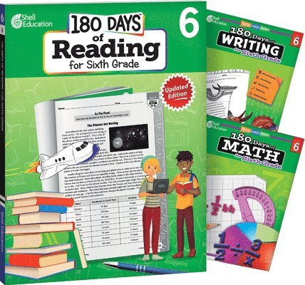 Jodene Lynn Smith, Wendy Conklin, Multiple Authors, Margot Kinberg, Jodene Smith - 180 Days™: Reading, Writing and Math for Grade 6: 3-Book Set, Häftad