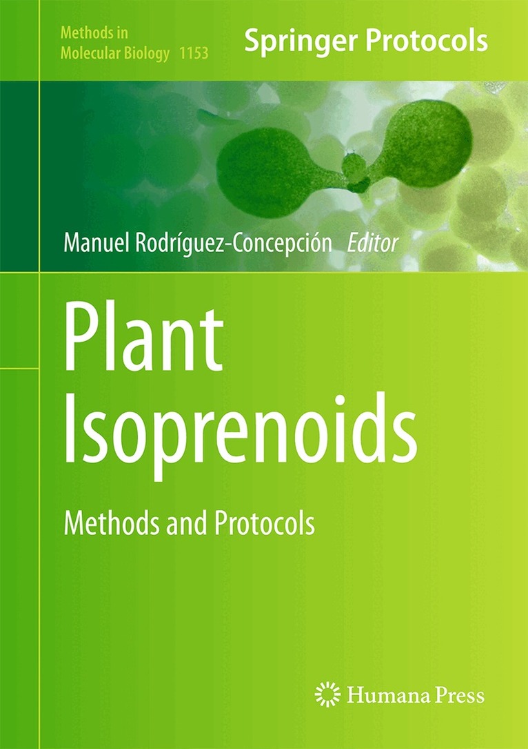 M.R. Concepción, Manuel Rodríguez-Concepción - Plant Isoprenoids, Inbunden. Tillgänglighet: Lägg i varukorg