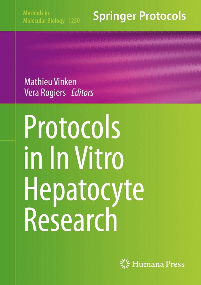 Mathieu Vinken, Vera Rogiers - Protocols in In Vitro Hepatocyte Research, Inbunden. Tillgänglighet: Lägg i varukorg