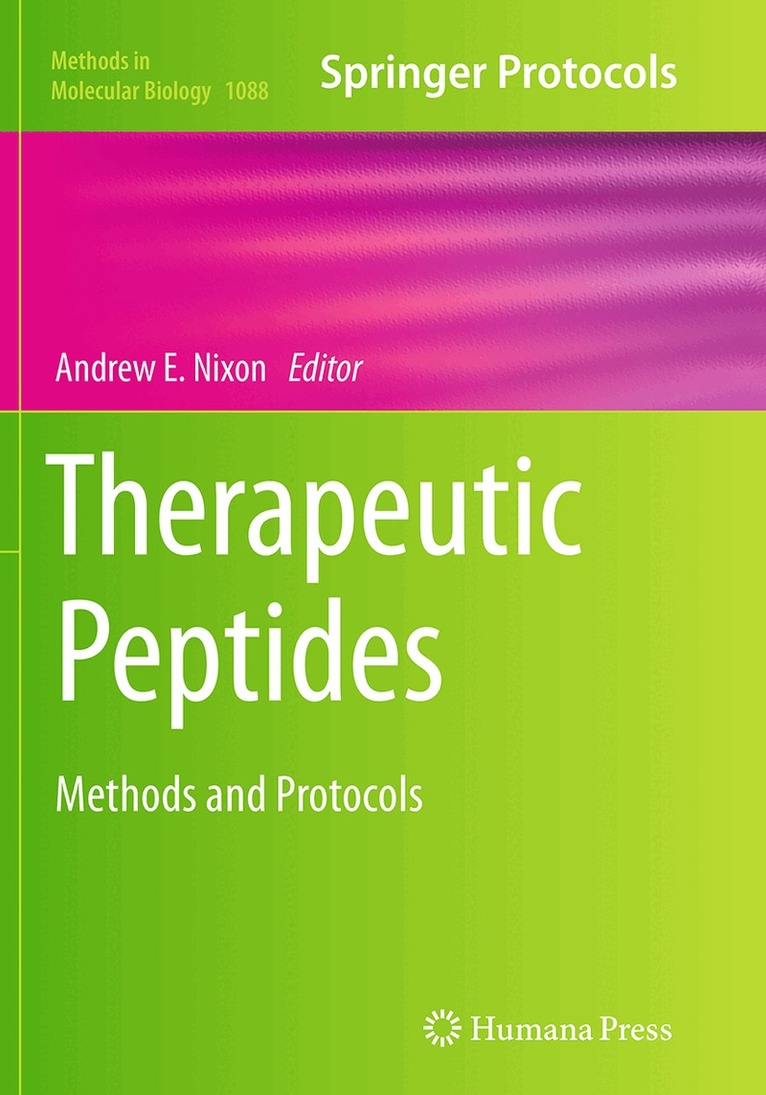 Andrew E. Nixon - Therapeutic Peptides, Häftad