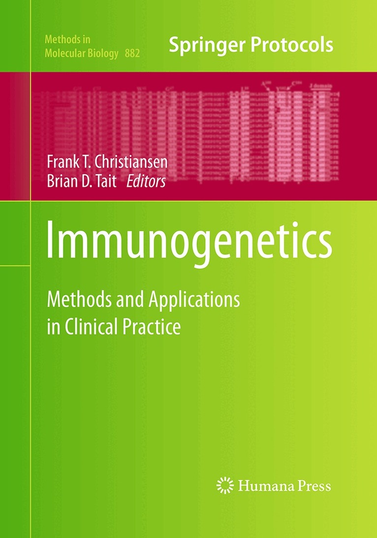 Frank T. Christiansen, Brian D. Tait - Immunogenetics, Häftad