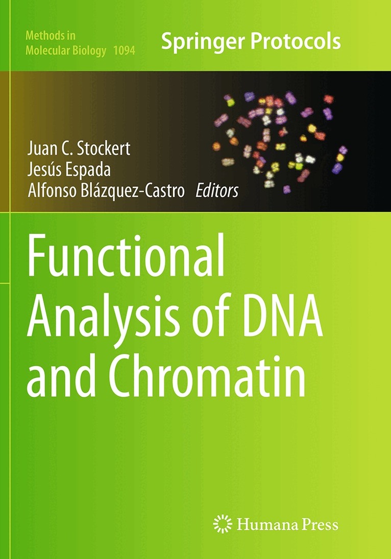 Juan C. Stockert, Jesús Espada, Alfonso Blázquez-Castro - Functional Analysis of DNA and Chromatin, Häftad