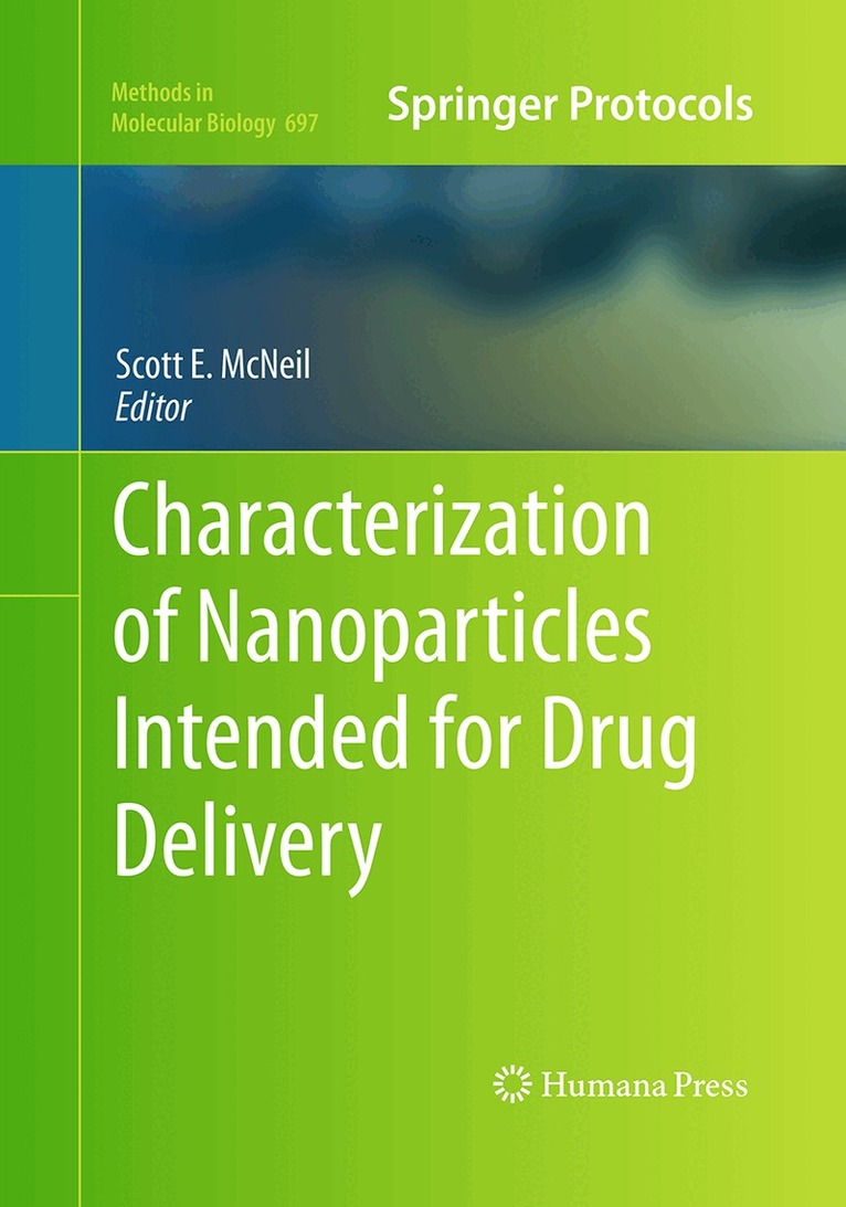 Scott E. McNeil - Characterization of Nanoparticles Intended for Drug Delivery, Häftad