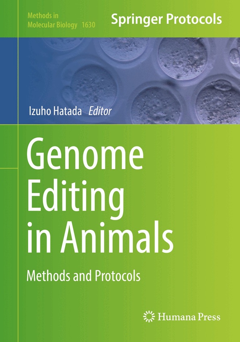 Izuho Hatada - Genome Editing in Animals, Inbunden
