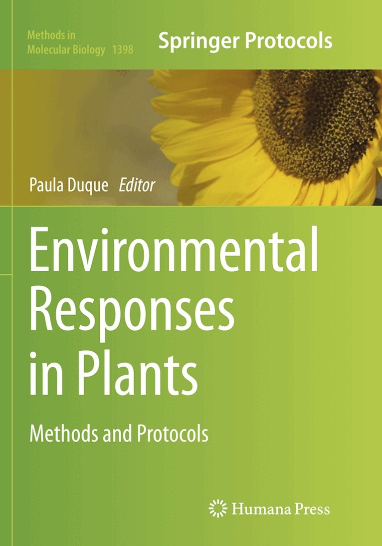 Paula Duque - Environmental Responses in Plants, Häftad