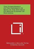 The Establishment of the University of Being in the Doctrine of Meister Eckhart of Hochheim