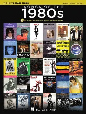 Songs of the 1980s Piano Vocal Guitar Songbook Over 80 Classic Pop and Rock Hits with Sheet Music and Online Backing Tracks 80s Music Book for Pianist, Häftad. Tillgänglighet: Lägg i varukorg