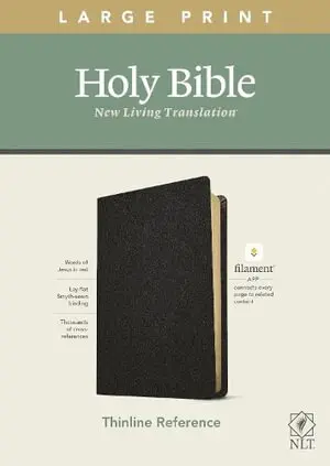 Tyndale House - NLT Large Print Thinline Reference Bible, Filament Enabled Edition (Red Letter, Genuine Leather, Black), Inbunden. Tillgänglighet: Lägg i varukorg