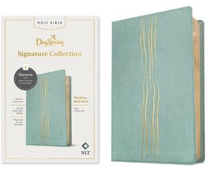 Tyndale - NLT Thinline Reference Bible, Dayspring Signature Collection, Filament Enabled (Leatherlike, Sage, Red Letter), Inbunden