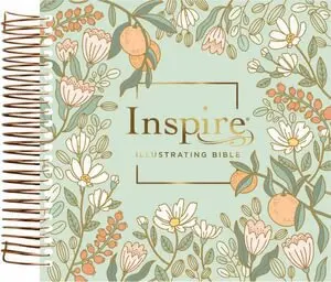 NLT Dayspring Inspire Illustrating Bible (Spiral Bound, Mint Floral Garden, Filament Enabled)