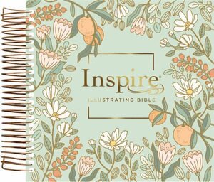 Tyndale - NLT Dayspring Inspire Illustrating Bible (Spiral Bound, Mint Floral Garden, Filament Enabled), Häftad