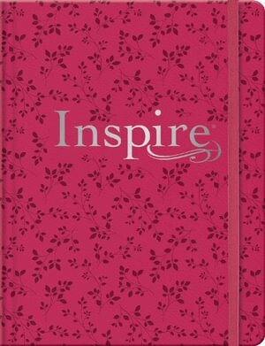 Tyndale - Inspire Bible NLT (Hardcover Leatherlike, Pink Peony, Filament Enabled), Inbunden