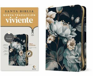 Tyndale - Biblia Ultrafina Ntv de Ziper, Con Filament (Sentipiel, Floral, Indice, Letra Roja), Inbunden