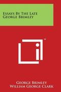 Essays By The Late George Brimley