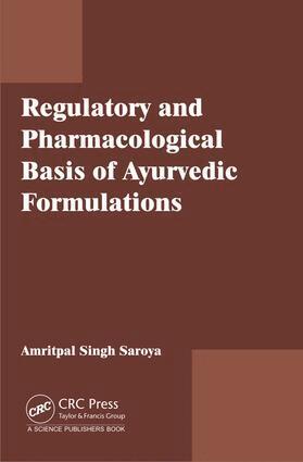 Amritpal Singh - Regulatory and Pharmacological Basis of Ayurvedic Formulations, Inbunden. Tillgänglighet: Lägg i varukorg