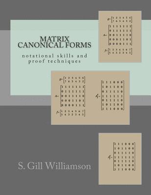 S. Gill Williamson - Matrix Canonical Forms: notational skills and proof techniques, Häftad