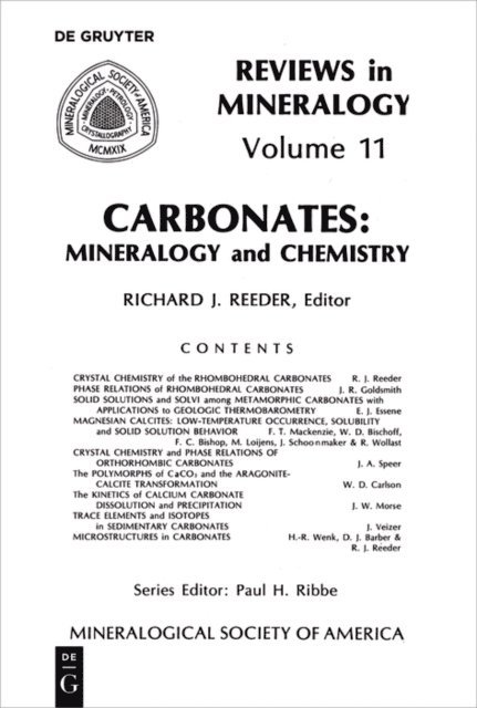 Richard J. Reeder - Carbonates, E-bok
