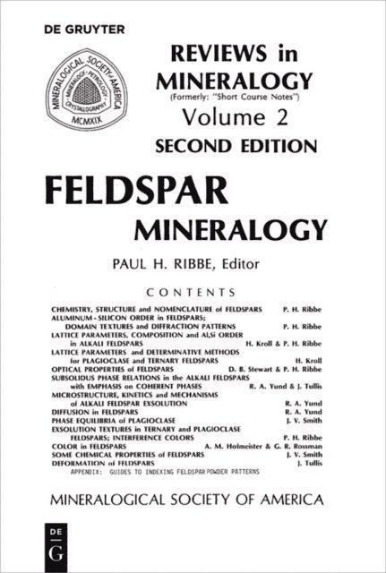 Paul H. Ribbe - Feldspar Mineralogy, E-bok