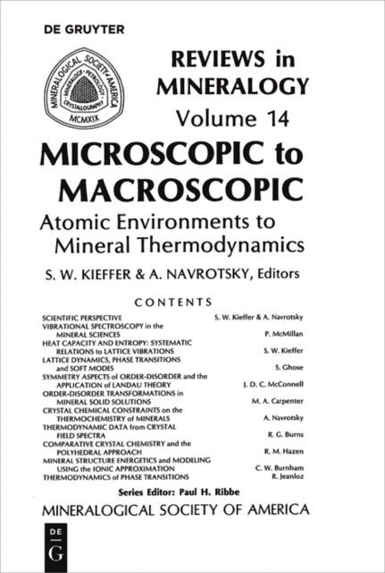 Alexandra Navrotsky, Susan Kieffer - Microscopic to Macroscopic, E-bok