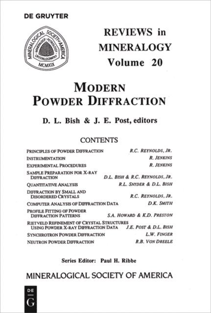 Jeffrey E. Post, David L. Bish - Modern Powder Diffraction, E-bok