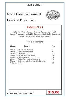 Tony Rivers Sr - North Carolina Criminal Law And Procedure-Pamphlet # 2, Häftad. Tillgänglighet: Lägg i varukorg